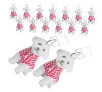 Kisangel 15pcs Dog Charm Dust Plugs for Charging Ports Anti-dust Resin Protective Covers Dustproof Port Protectors for Smartphones at Home Work Travel