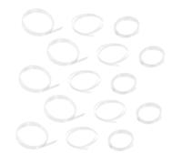 Kisangel 15pcs Heat Shrink Eyeglass Temple Covers Anti-slip Ear Grips for Glasses Arms Wear-resistant Soft Plastic Cushions Medium-large-small for Comfortable Secure Fit