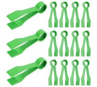 Kisangel 15Pcs Plastic Tweezers for Outdoor Insect Collecting and Sorting Ergonomic Fine Motor Skill for Early Development Activities and Classroom Use