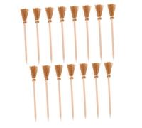Kisangel 15pcs Witch Broom Pencils Halloween Party Supplies Novelty Wooden Wizard Pens for School Rewards Creative Holiday Decorations