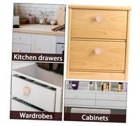 Kisangel 16 Pcs Wooden Drawer Knobs Natural Wood Material with Smooth Finish Round Minimalist Design for Dressers Cabinets Wardrobes Furniture Pulls for Home Decor