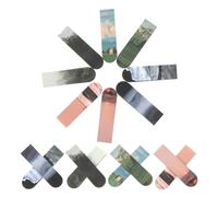 Kisangel 16pcs Personalised Magnetic Book Mark Double-Sided Bookmarks Magnetic Material Practical Page Markers for Travel and Reading Accessories for Students and Writers