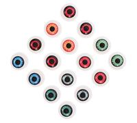 Kisangel 16Pcs Scary Eyeball Wear Resistant Fake Eyes for Halloween Decor for Party Favors DIY Crafts and Spooky Decorations for Halloween Parties and Jokes