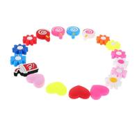 Kisangel 18pcs Decorative Tennis Racket Dampeners Soft Silicone Shock Absorbers for Vibration Reduction Fit Compatible with All Racket Types Enhance Stability and Protection