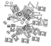 Kisangel 18pcs Guitar String Tree Retainers for Electric Guitar and Bass, Stainless Steel Material, Vintage Style, Improves Sustain and Eliminates String Buzz, for Gear Upgrades and Routine