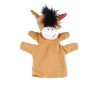 Kisangel 1PC Adorable Plush Horse Hand Puppet Five Finger Glove Design Engaging Story Prop for Comfortable Plush Material for Imaginative Play and Parent Interaction