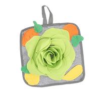 Kisangel 1pc Bunny Foraging Mat Rabbit Toy Snuffle Pad Exercise Sensory Hunt Stress Relief Portable Pet Pad Polar Fleece Material
