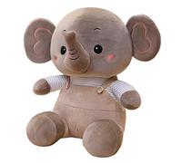 Kisangel 1Pc Cartoon Plush Elephant Doll Soft Cuddly Soothing Plaything for Comfortable Touch for Newborns Great Decorative Ornament for Home