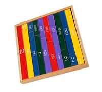 Kisangel 1PC Colorful Wooden Building Blocks for Educational Puzzle for Cognitive Development and Early Learning Montessori Teaching Aid for Preschoolers