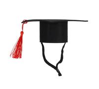 Kisangel 1pc Decorative Graduation Cap for Small Pets Adorable Chinchilla Hat Tassel Costume Accessory for Hamsters Guinea Pigs and Hedgehogs Great for Photo Props