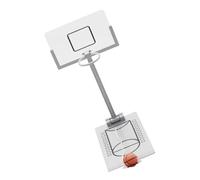 Kisangel 1pc Desktop Basketball Machine Basketball Shooting Toy Game Indoor Baby Mini Basketball Toy Mini Basketball Hoop Mini Basketball Shooting Mini Toy Silver Plastic