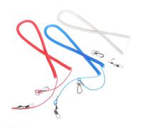 Kisangel 1pc Elastic Parrot Training Leash Foot Chain for Outdoor Activities Anti-bite Bird Harness Rope for African Grey Birds Random Color