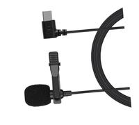 Kisangel 1PC Mini Wired Lavalier Microphone Type C Clip Condenser Mic with Cable Portable Audio Recording for Streaming Gaming and Vlogging Built Noise Reduction Technology