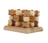Kisangel 1Pc Toe Educational Chess for Safe Material Logic Training Plaything Smooth Surface for Developing Memory Skills Light Brown