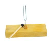 Kisangel 1Pc Tuning Fork with Wooden Resonance Box for Teaching and Testing Acoustics Vibration Instrument Durable Material for Science Experiments Schools