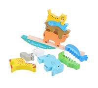 Kisangel 1Set Animal Balance Educational Stacking Plaything for Friendly Cartoon Design Develops Coordination Communication Skills Safe Portable
