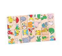 Kisangel 1Set Animal Pattern Domino Puzzle for Engaging for Color Recognition and Imagination Development Safe and Fun Parent Interactive Play