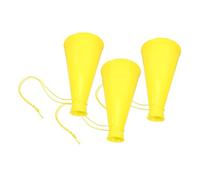 Kisangel 1set Cheer Megaphones for Party Favors Yellow Noisemaker Props for Sports Events Fun Shouting Horns for Celebrations for Games and Performances 3pcs