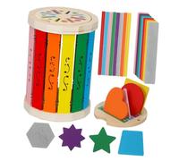 Kisangel 1Set Color Sorting Cup for Color Classification Cups Shape Matching for Fine Motor Skills Development Preschool Learning Activities Engaging and Safe Educational