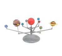 Kisangel 1set Diy Astronomical Science Planetary Model for Boys and Girls Educational Solar System Kit Hands Experience Rotating Planets Toy for Young Astronomers