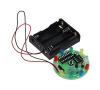 Kisangel 1Set DIY Small Bulb for Electrical Circuit Experiment Lucky Draw Wheel Kit with LED Lights Solder Practice Components for Hands Learning and Engagement