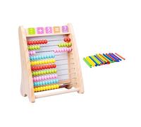 Kisangel 1Set Drawing Board Multi Functional Computing Rack for Early Educational Arithmetic Double Sided Painting Board for Preschool Learning and Math Skill Development