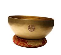 Kisangel 1Set Handmade Copper Singing Bowl for Meditation Sound Therapy Includes Mallet Cushion for Yoga Healing Practices