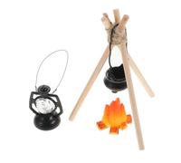 Kisangel 1Set Miniature Campfire for Dollhouse Realistic Bonfire Accessories for Photography Props and Mini Camping Scenes for Dollhouse Decor and Miniature Displays