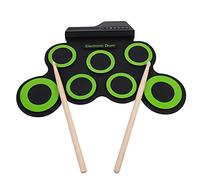Kisangel 1Set Portable USB Roll Up Drum Kit for Compact Electronic Hand Roll Drum Set Pure Sound Quality Music Instrument for Junior Boys and Design
