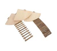 Kisangel 1Set Wooden Hamster Platform with Climbing Ladder Enrichment Activity for Small Pets Like Hamsters Gerbils and Guinea Pigs Secure Structure for Enhanced Exploration Cage