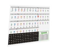 Kisangel 1Sheet Beginner Piano Keyboard Stickers Adhesive Decals for Keys Lightweight Durable No Residue for and Mastery of Piano Skills