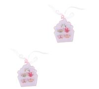 Kisangel 2 Boxes Cat Shape Rings for Cute Jewelry Year Old for Parties Sharing with Friends Plastic Design Delicate Colors