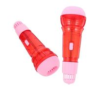 Kisangel 2 Pcs Echo Microphone Plastic Musical Instrument Early Education Tool for Safe Pretend Play Learning Aid for Boys