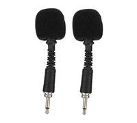 Kisangel 2 Pcs In-Line Noise Cancelling Microphone, Voice Recording Microphone for Phone and Pc, Wide Frequency Response, Simple Operation, for Live Streaming and Singing