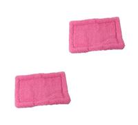 Kisangel 2 Pcs Pet Cool Mat Hamster Warm Cushion Small Pet Sleep Mat 30x20cm Guinea Pig Bedding Fleece