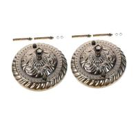 Kisangel 2 pcs Vintage Metal Pendant Light Canopy with Hook Decorative Ceiling Plate for Chandelier and Pendant Fixtures Multipurpose Sturdy Replacement Cover for Home Lighting in Antique
