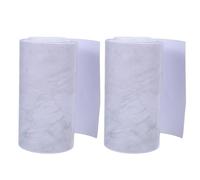 Kisangel 2 Rolls Self-Adhesive Skirting Board Rolls Baseboard Molding Trim Removable Wear-Resistant PVC Luxury Marble Appearance Stylish Decorative Skirting Board for Bathrooms and Hotels