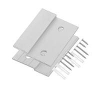 Kisangel 2 Set Heavy Duty French Cleat Picture Hanger Z-Shaped Interlocking Wall Mount Brackets for Secure Art Frames Mirrors Whiteboards with Panel Construction and Easy Installation