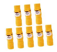 Kisangel 2 Sets Adorable Puppy Socks for Dogs of Non Slip Leg Covers Yellow for Joint Protection Skin Friendly Material Keeps Pets Warm for Pet Owners