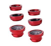 Kisangel 2 Sets Clip-on Phone Camera Lens Kit with Fisheye 180 Degree Wide Angle and 10x Macro Lens, Metal Build with Distorting Mirror Effect, Includes Microfiber Bag for Architecture