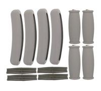 Kisangel 2 Sets Comfortable Underarm Crutch Pads - Gray Underarm Support Cushion with Hand Grips, Handle Cores - Walking Crutches Padding for Adult Mobility Assist