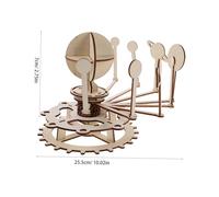 Kisangel 2 Sets DIY Wooden Solar System Puzzle Kit Stem Educational Science for Classroom Learning Teaching with Nine Planets Model Interactive Astronomy Exploration
