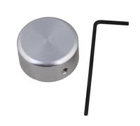 Kisangel 2 Sets Guitar Nail Caps Pedal Toppers Aluminium Alloy inside Rubber Mat Silver Includes 3pcs Screws and 1pcs Handle Protects Nail from Damage Extends Pedal's Using Life