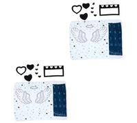 Kisangel 2 Sets Monthly Blanket Souvenir Blanket Keepsake for Born Months Milestone Mat