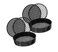 Kisangel 2 Sets Plastic Handheld Science Test Sieves for Sand Play and Educational Experiments Lightweight Sifter for Outdoor Learning and Teaching Activities