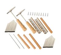 Kisangel 2 Sets Professional Kalimba DIY Accessories Key Metal Thumb Piano Repair Kit with Bridge Tuning and Installation Tools for Beginners and Music Enthusiasts