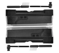 Kisangel 2 Sets Turntable Cleaning Sleeve Vinyl Dust Brush Record Cleaning Kit for Record Player Static Removal