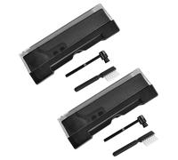 Kisangel 2 Sets Vinyl Record Cleaning Brush Kit with Anti-static Stylus Cleaner Brush for Vinyl Care Tools for Dust and Residue Removal Enhancing Audio Performance and Maintaining Record