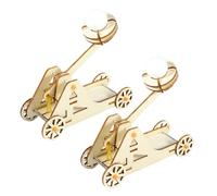 Kisangel 2 Sets Wooden Catapult Model Kit Stem Educational DIY Trebuchet Building for Adults Interactive Engineering Craft for Science Projects Team Activities and Creative Play