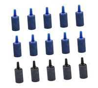 Kisangel 20 Pcs Aquarium Air Stone Cylinder Bubble Diffuser Durable Fish Tank Air Bubble Stone for Oxygen Diffusion Blue and Gray Suitable for Aquariums and Fish Tanks